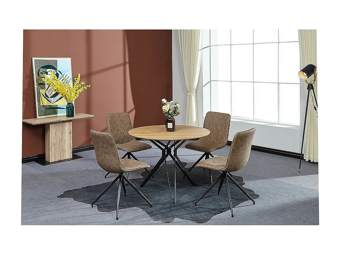 Table à manger - MDF - chêne - SIGAM