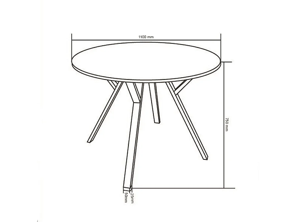 Esstisch - MDF - grau - SEVINKA