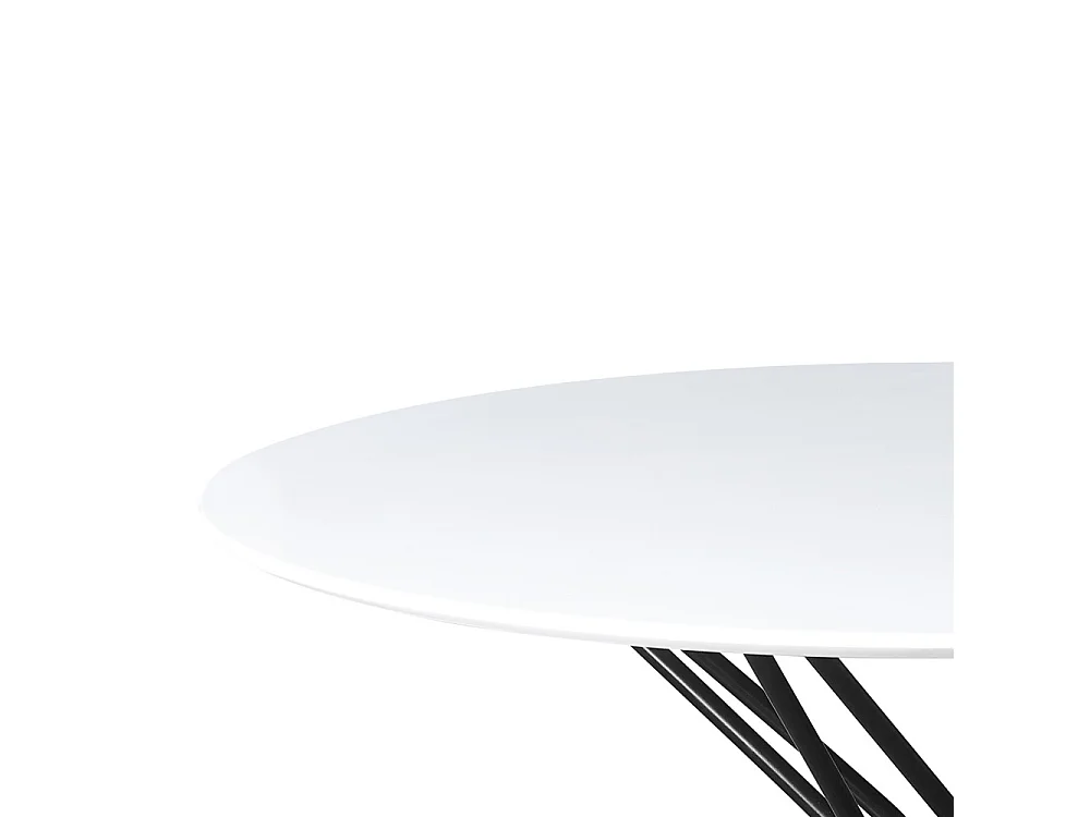 Table à manger - MDF - blanc - SMART