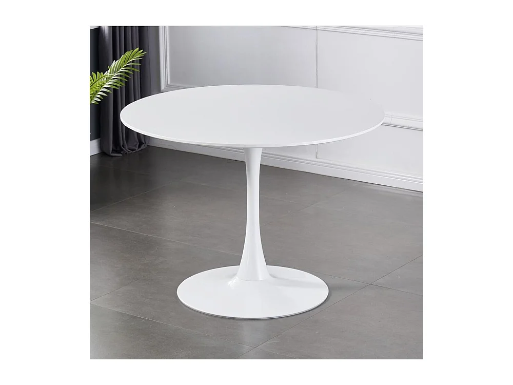 Esstisch - MDF - weiß - RONDA