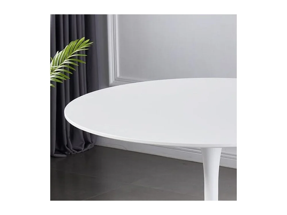 Esstisch - MDF - weiß - RONDA