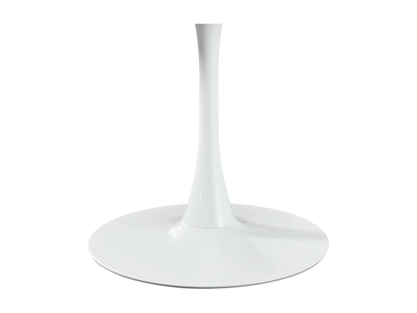 Table à manger - MDF - blanc - RONDA