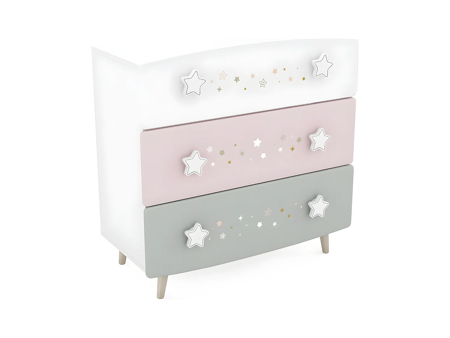 Sideboard - MDF - weiß - STAMEN
