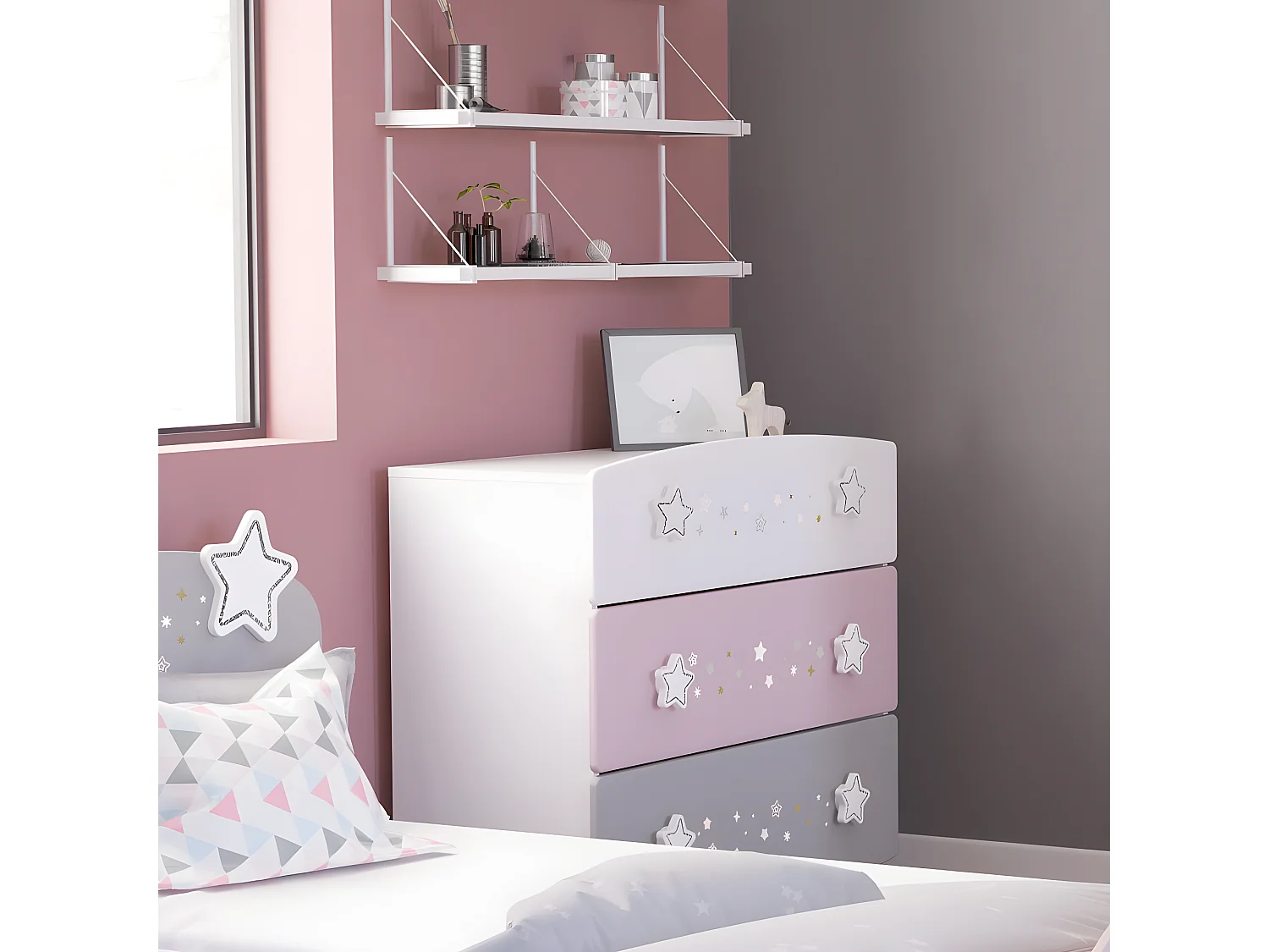 Sideboard - MDF - weiß - STAMEN