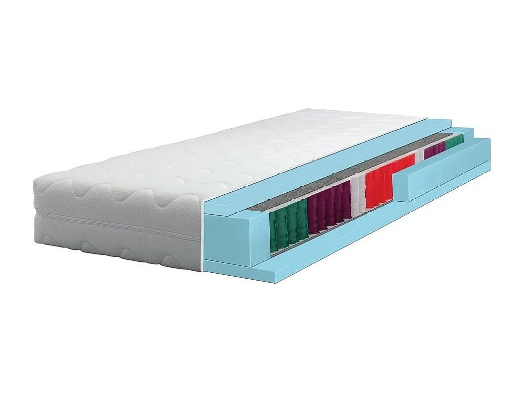 Matratze - 7 Zonen - 180x200 cm - Härtegrad 2 - Stärke 22 cm - VITALIA