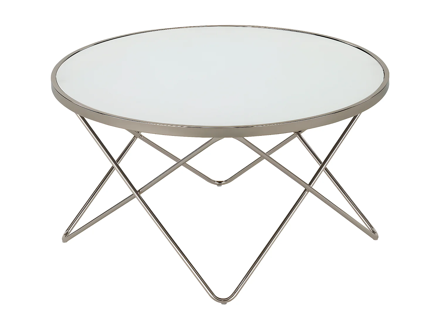 Table basse - verre - blanc - TINASA