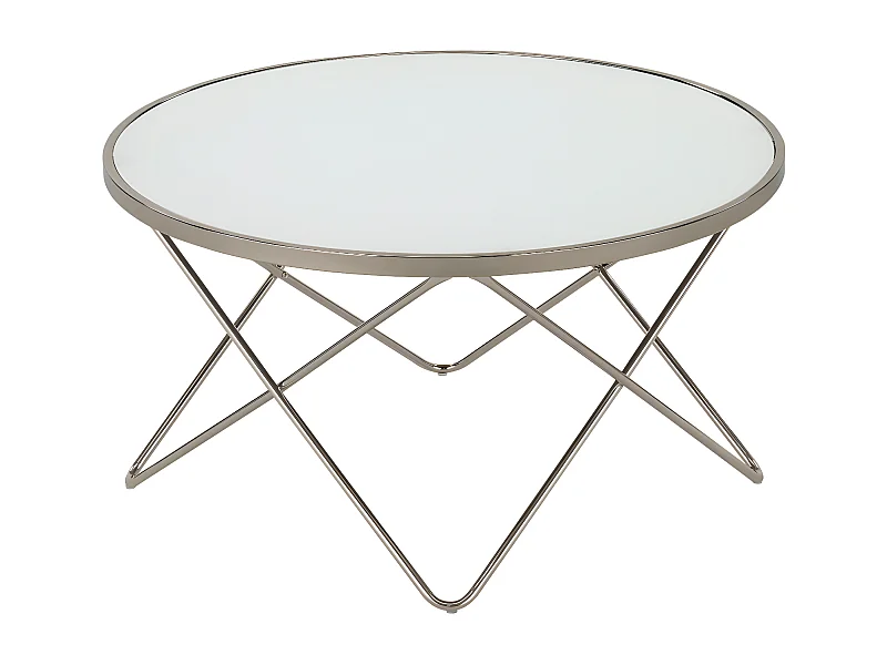 Table basse - verre - blanc - TINASA