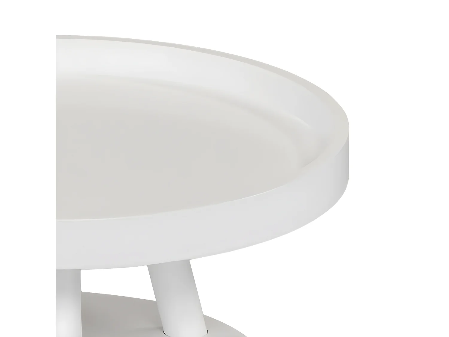 Table basse - MDF - blanc - MAKI