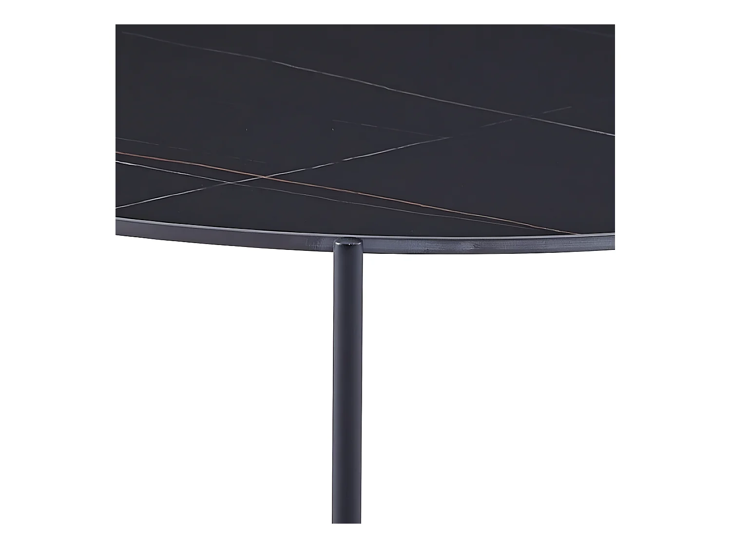 Mesa de centro - cerâmica - mármore preto - MERINA