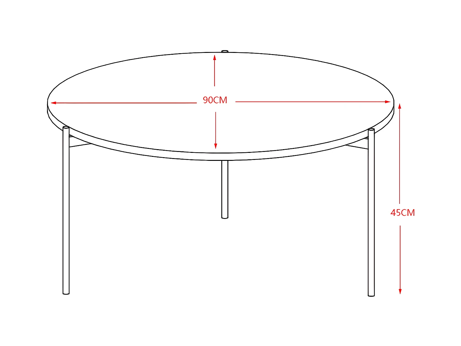 Mesa de centro - cerâmica - mármore preto - MERINA