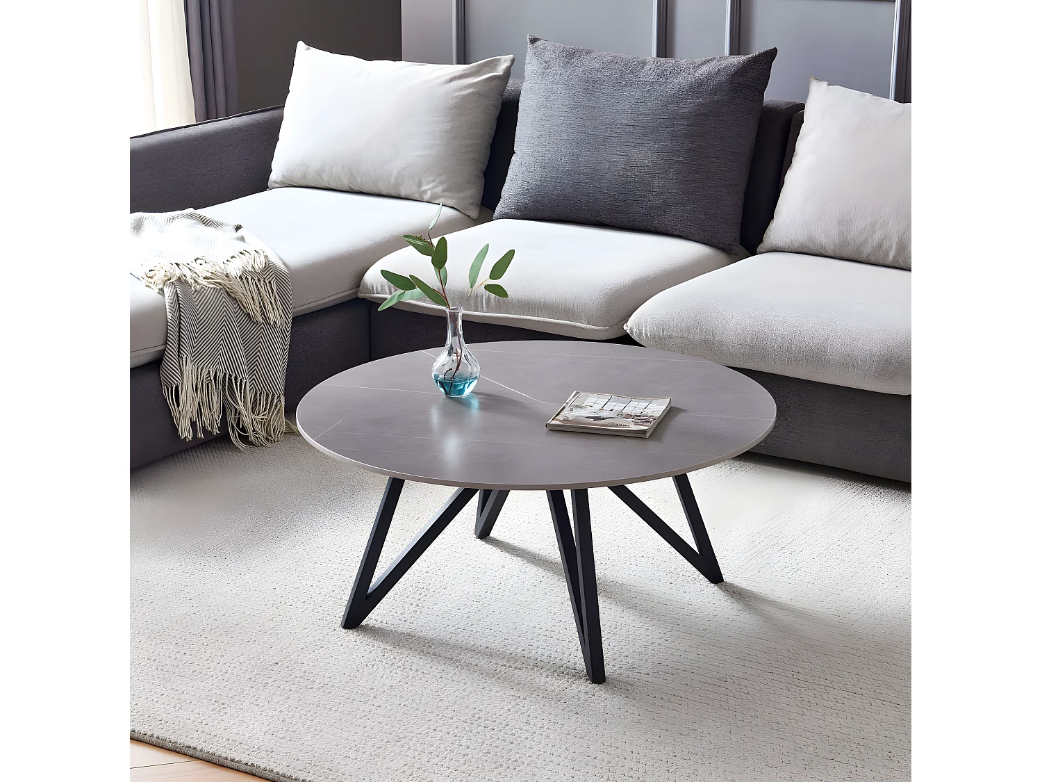 Couchtisch - Keramik - grau - BELIZEA