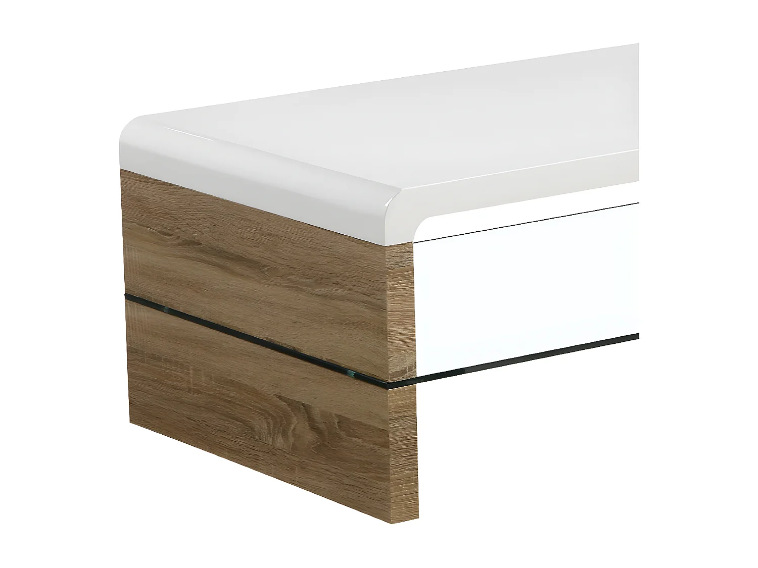 Couchtisch - MDF - weiß - SILEX