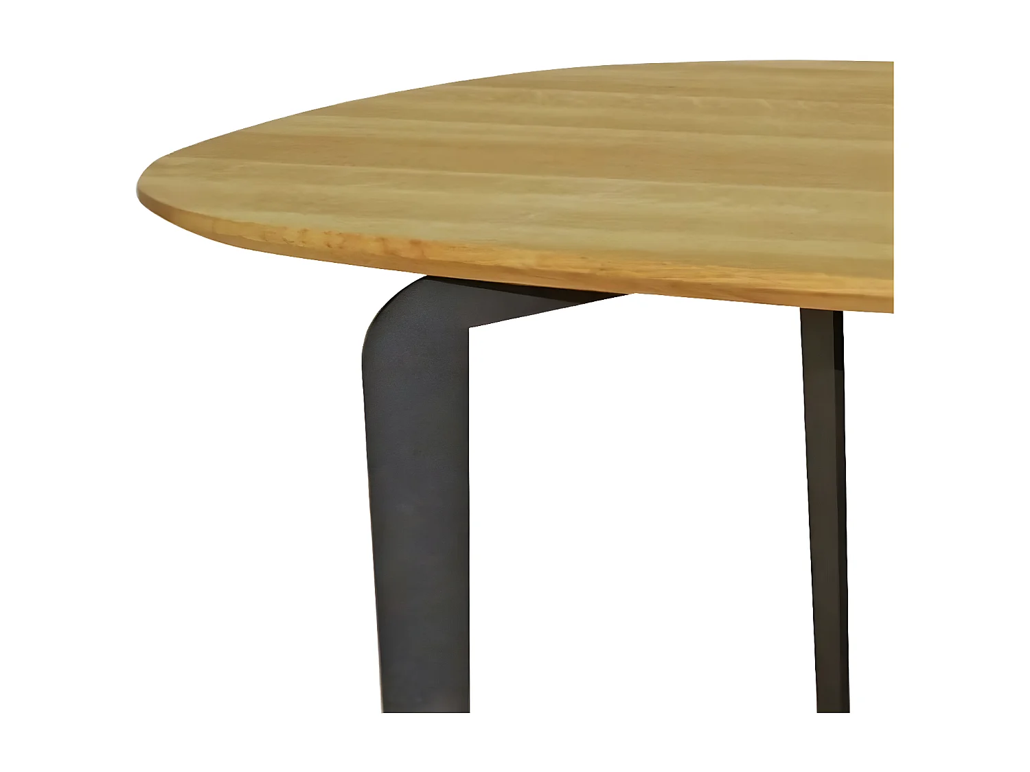 Table basse - bois et métal noir - huilée - KANON