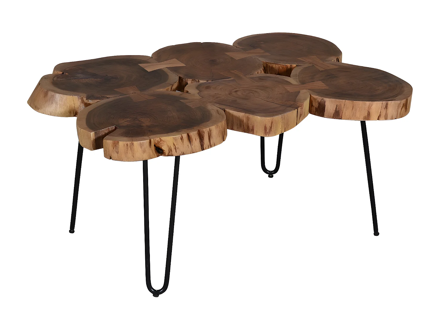 Salontafel - hout & metaal - acacia - HEXAS