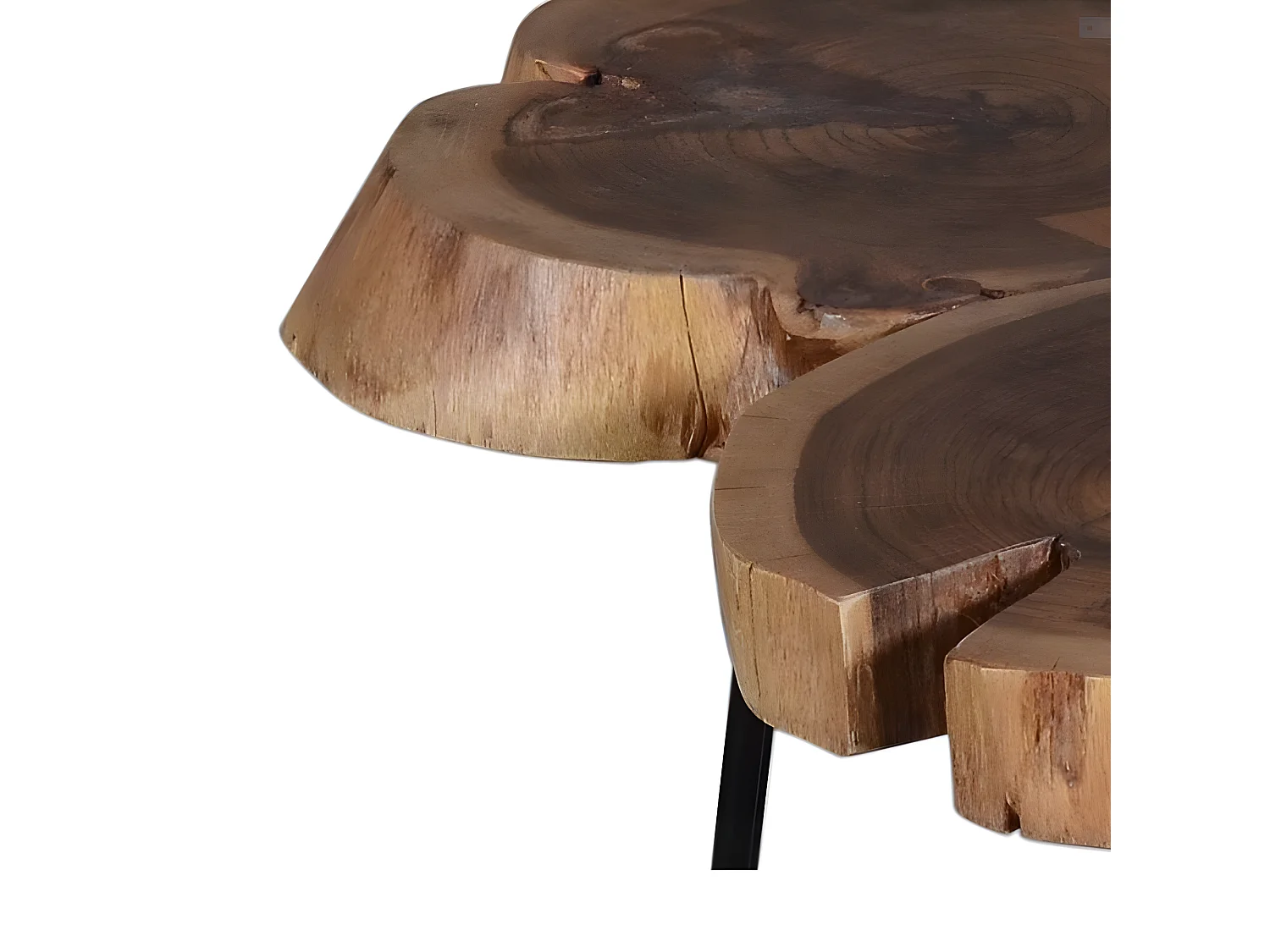 Salontafel - hout & metaal - acacia - HEXAS