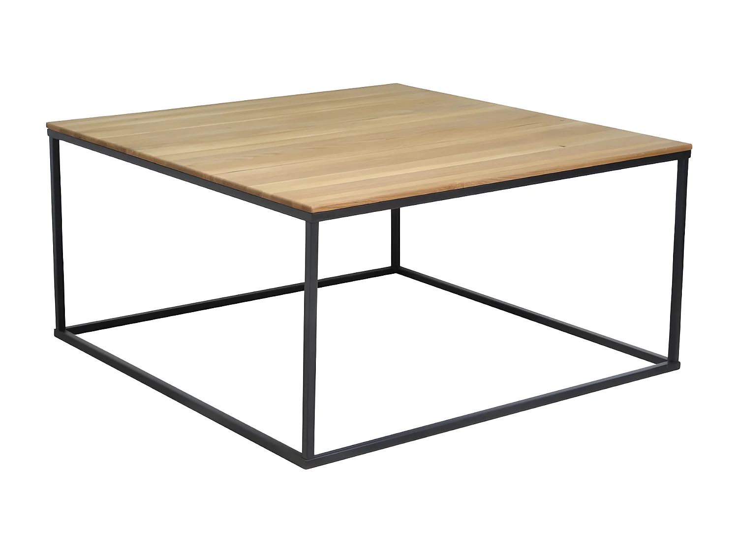 Salontafel - hout & metaal - bruin & zwart - KERINA