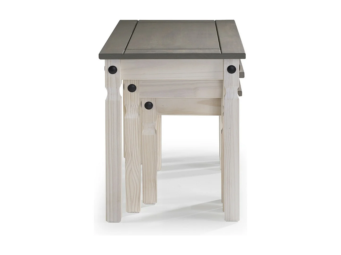 Salontafelset van 3 - hout - grenen - MARIANA