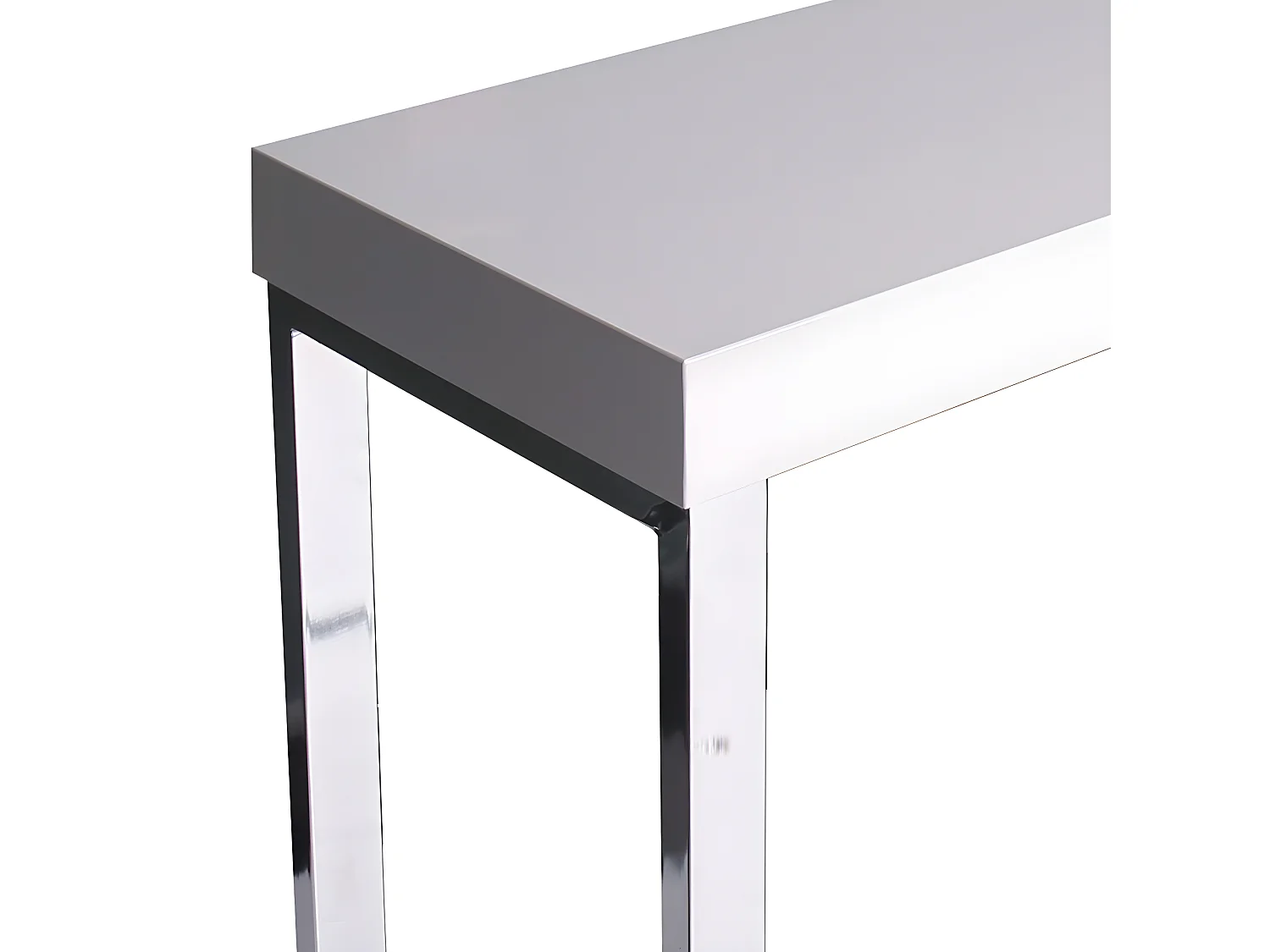 Bureau - MDF & metaal - wit - OLIMP