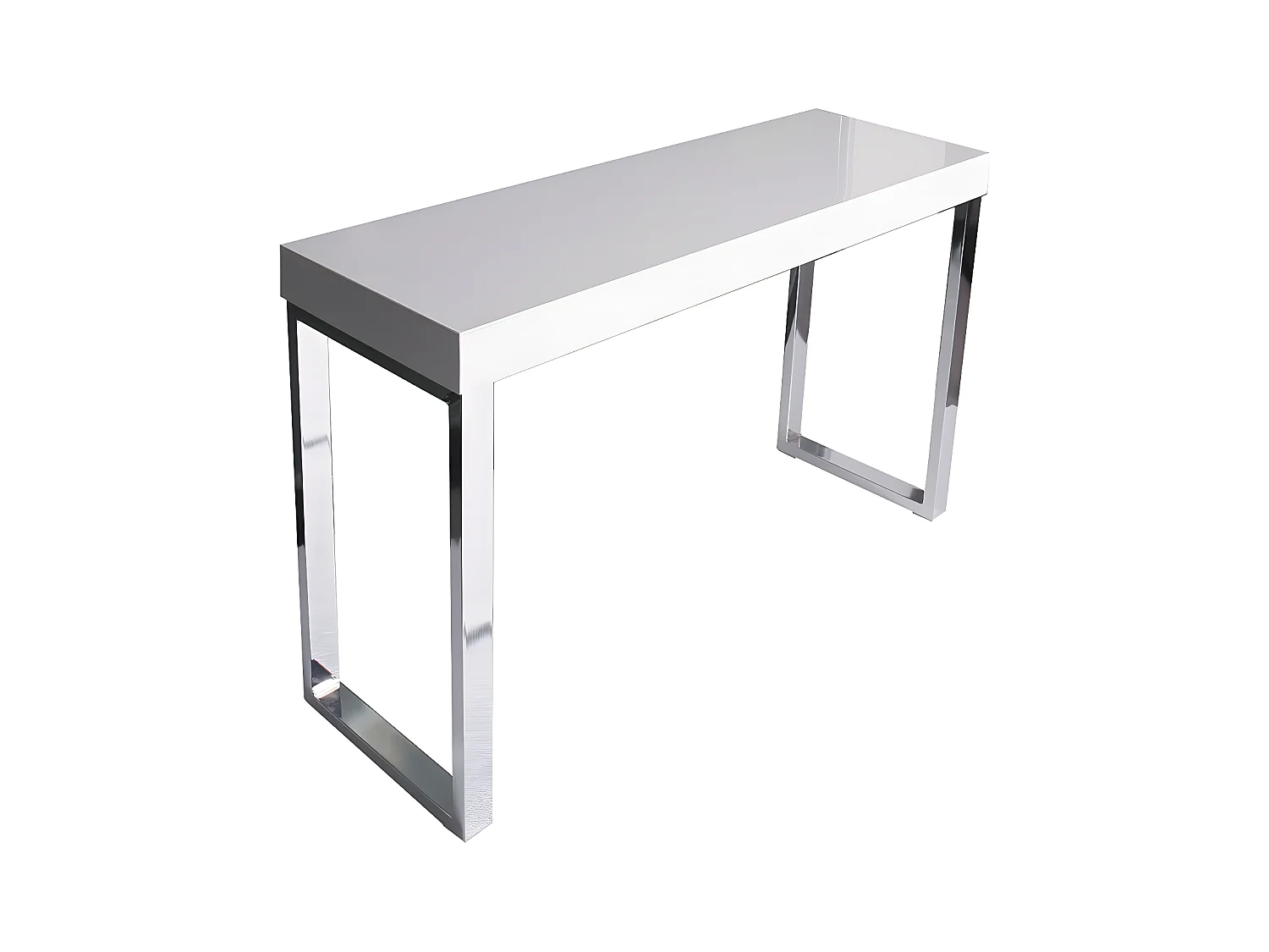 Bureau - MDF & metaal - wit - OLIMP