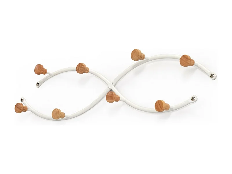 Cabide de parede - metal - preto - MIRYA