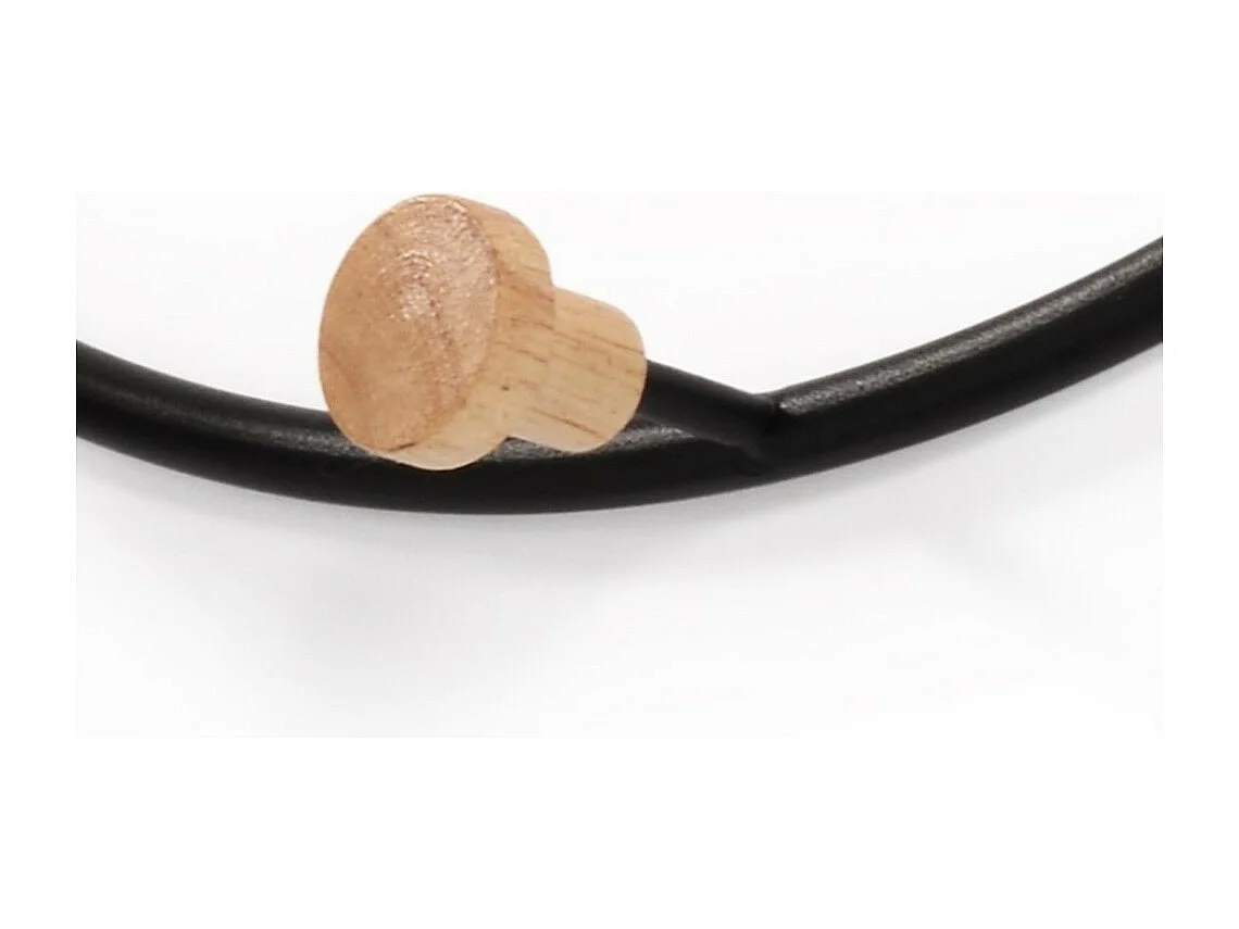 Wandkapstok - metaal - zwart - MIRYA