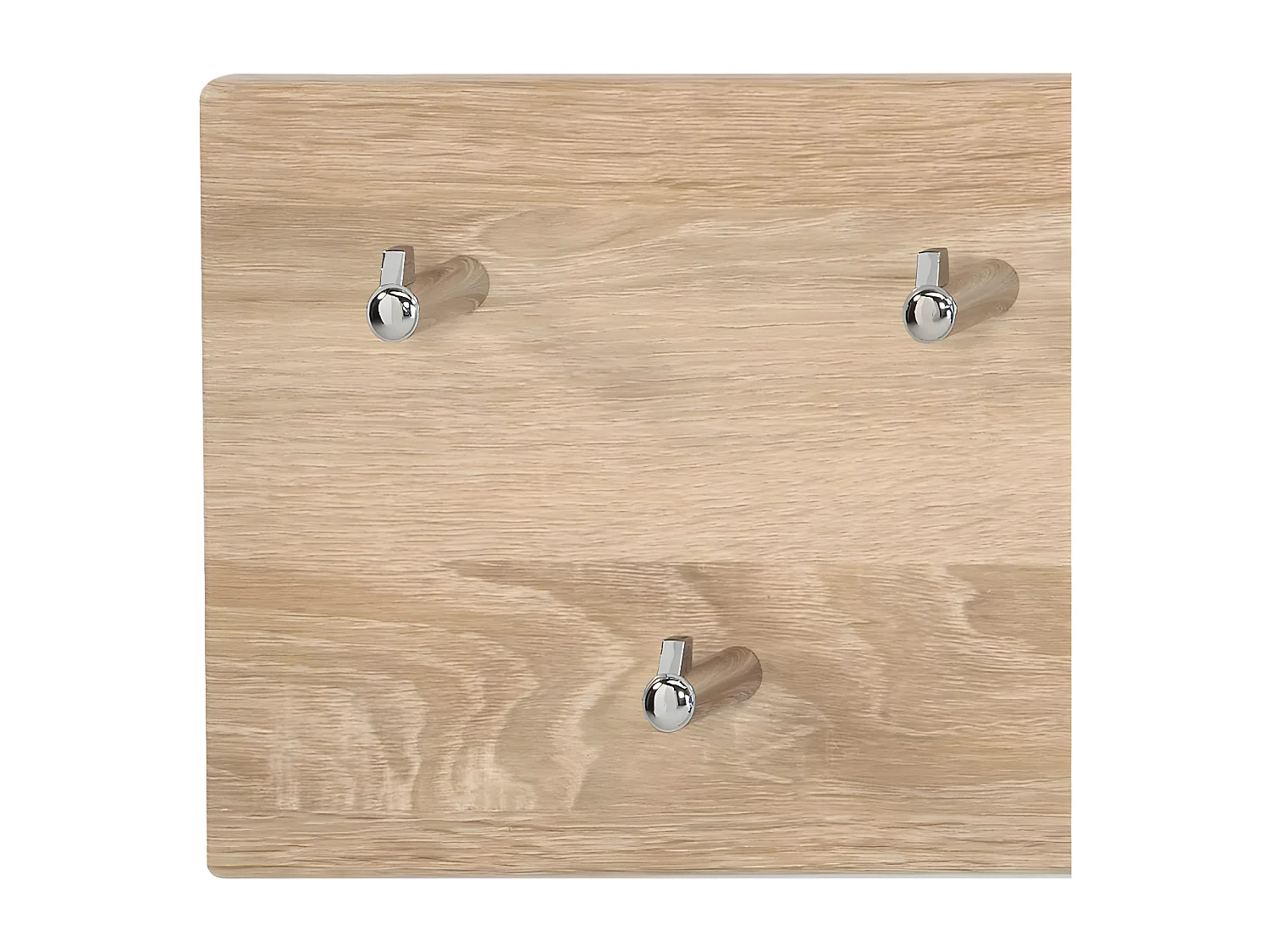 Wandgarderobe - MDF - braun - JANI 3, 7 HAKEN