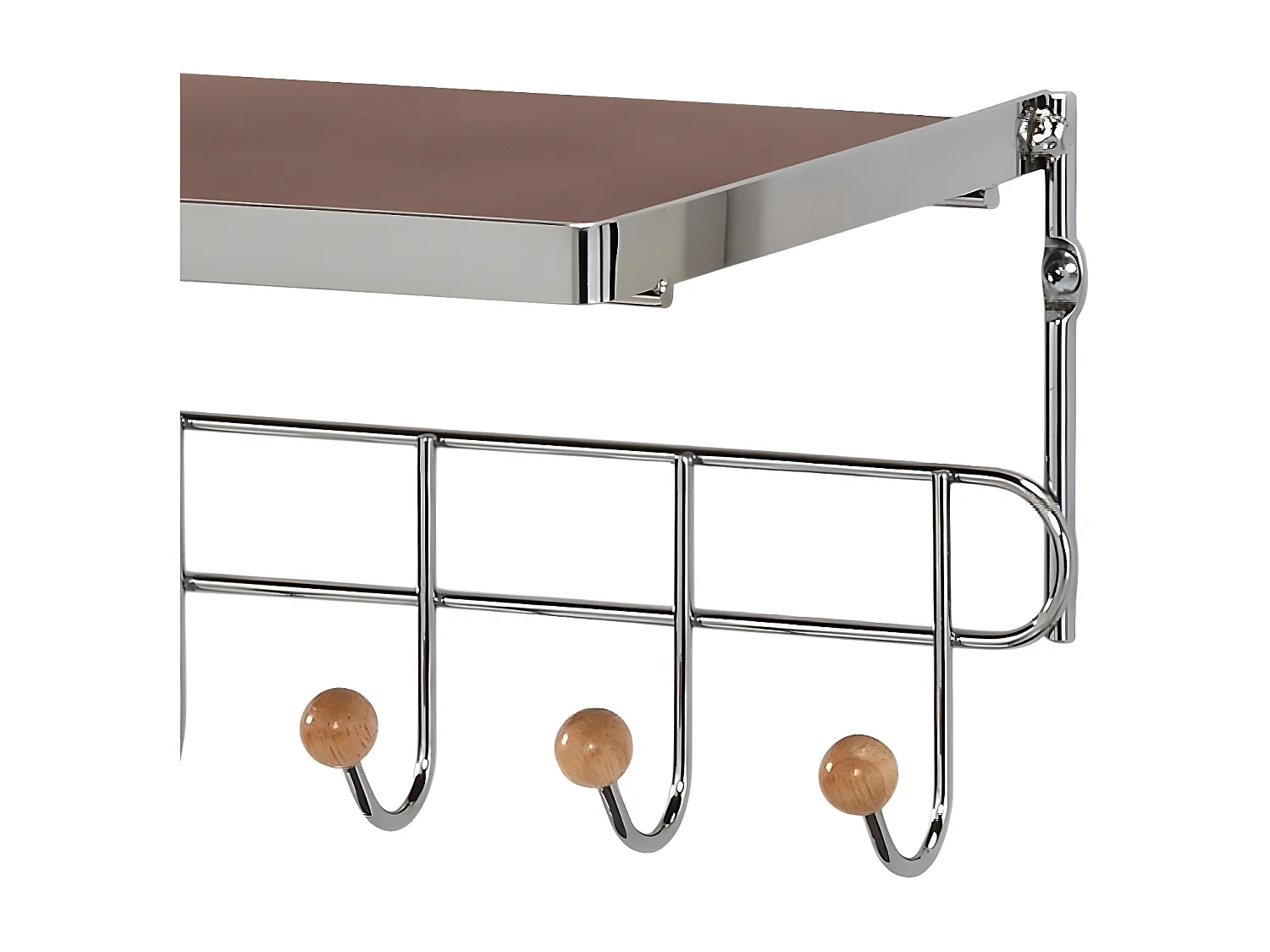 Wandkapstok - MDF - Zilver - VESTA