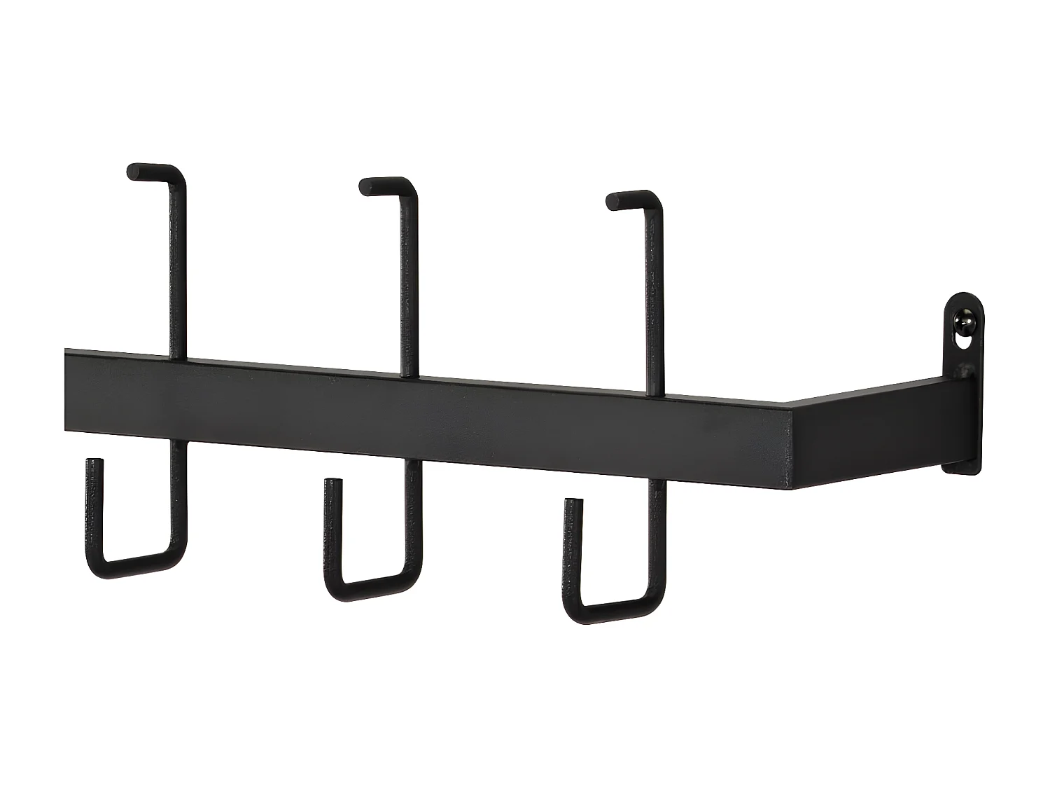 Wandgarderobe - Metall - schwarz - IRINA