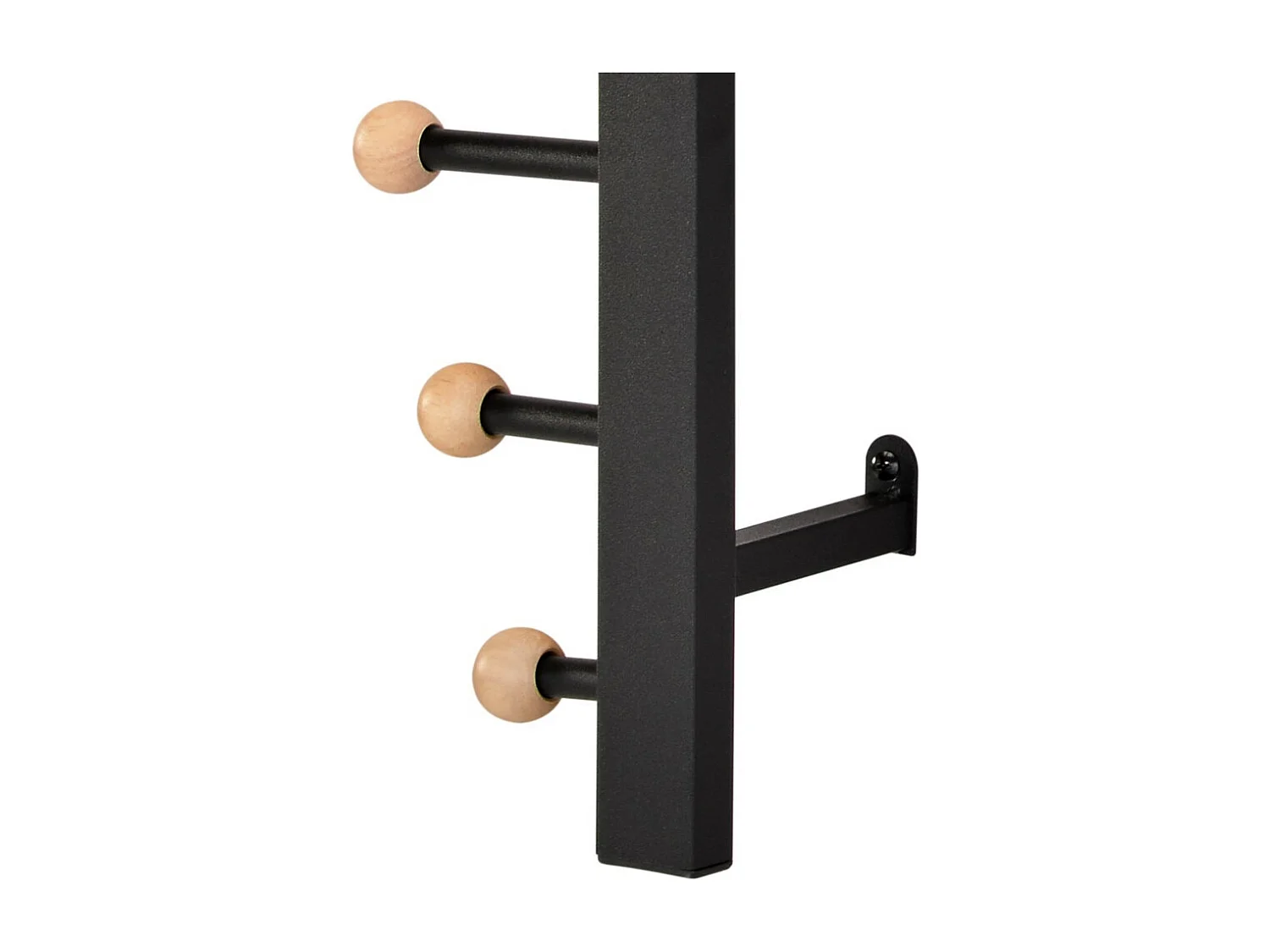 Wandgarderobe - Metall - schwarz - IRINA