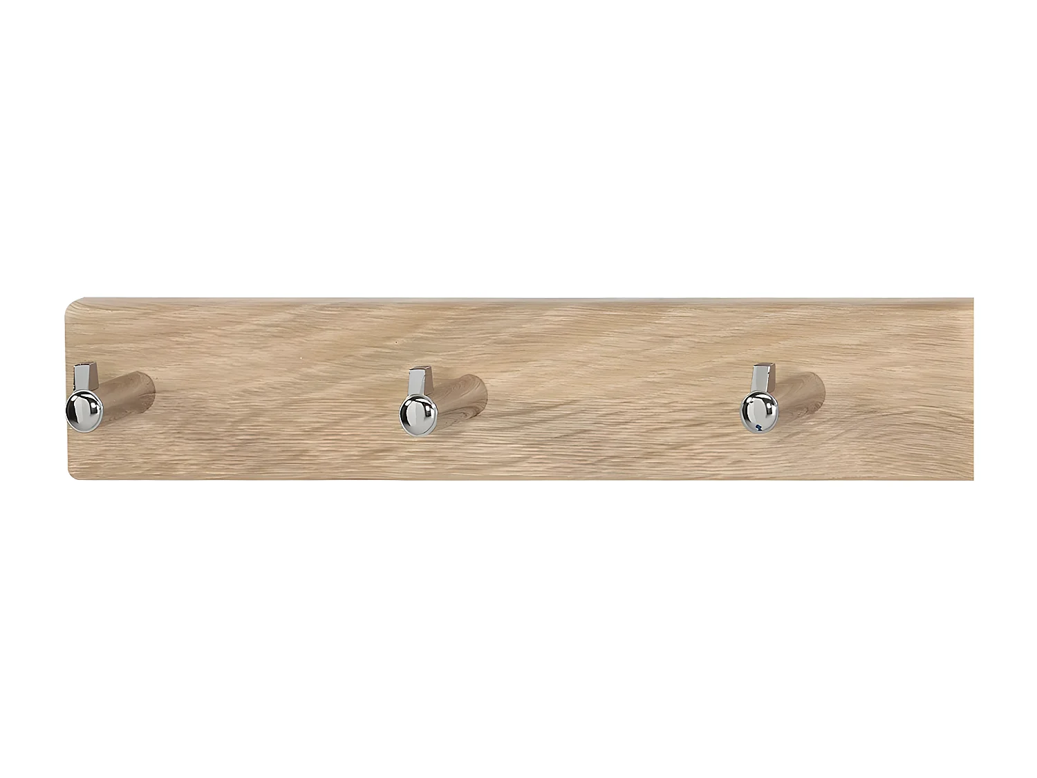 Porte-manteau mural - MDF - marron - JANI 2, 5 crochets