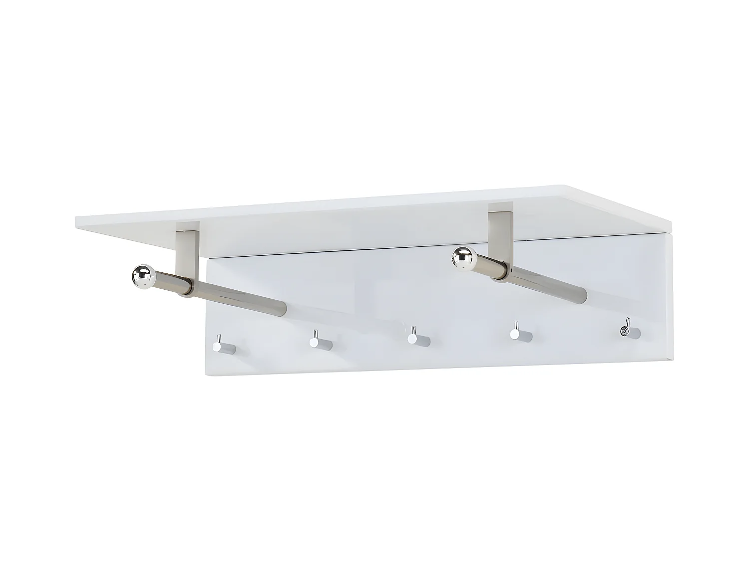 Porte-manteau mural - MDF - blanc - SOFINA