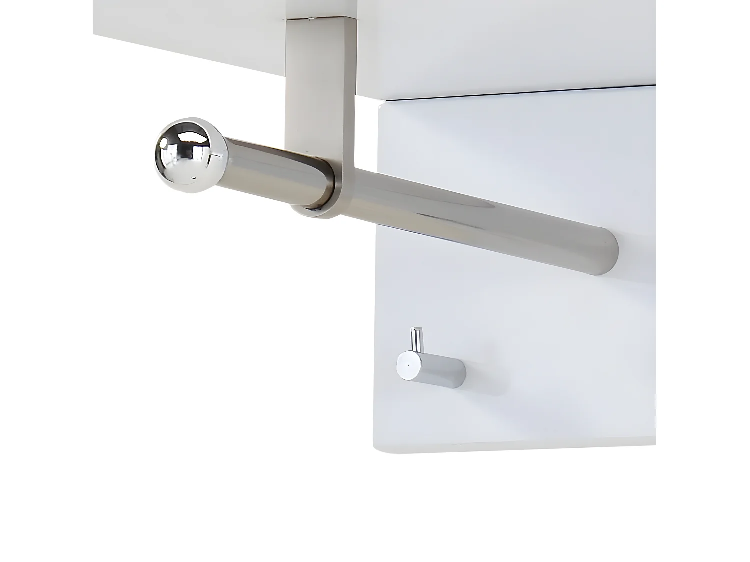 Porte-manteau mural - MDF - blanc - SOFINA