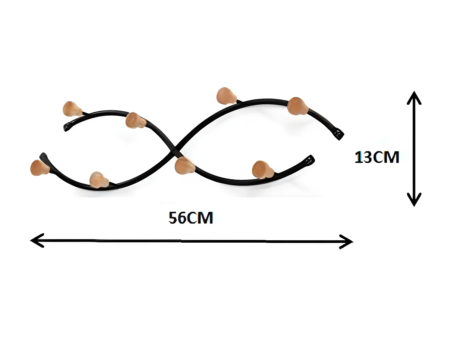 Porte-manteau mural - métal - blanc - MIRYA