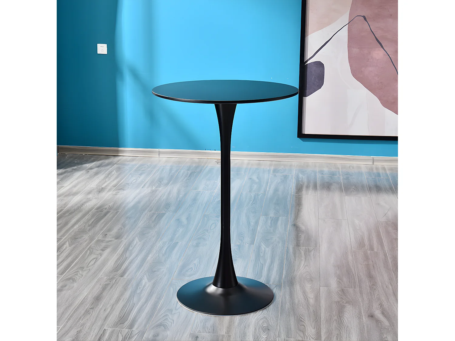 Bartisch - MDF - schwarz - EINSTELA