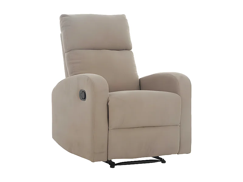 Relaxsessel - Stoff & Metall - Hellbraun - DESJARDINS