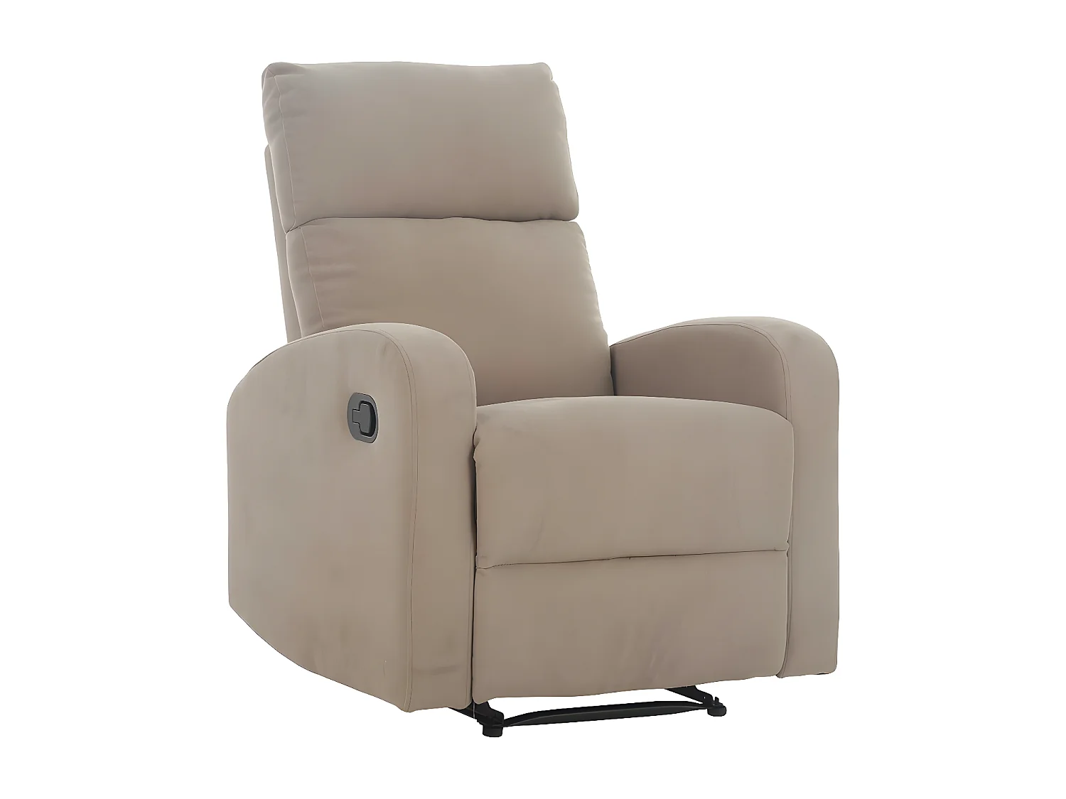 Relaxsessel - Stoff & Metall - Hellbraun - DESJARDINS