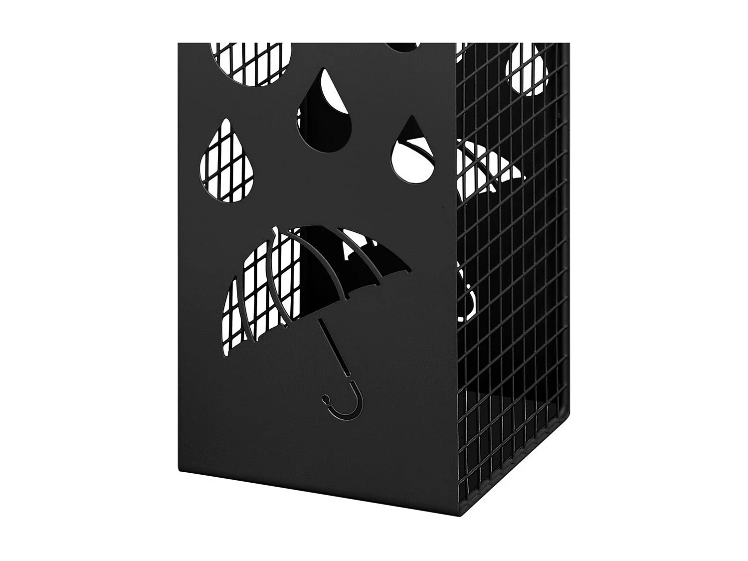 Panier à parapluie – métal thermolaqué – noir – EDWARD