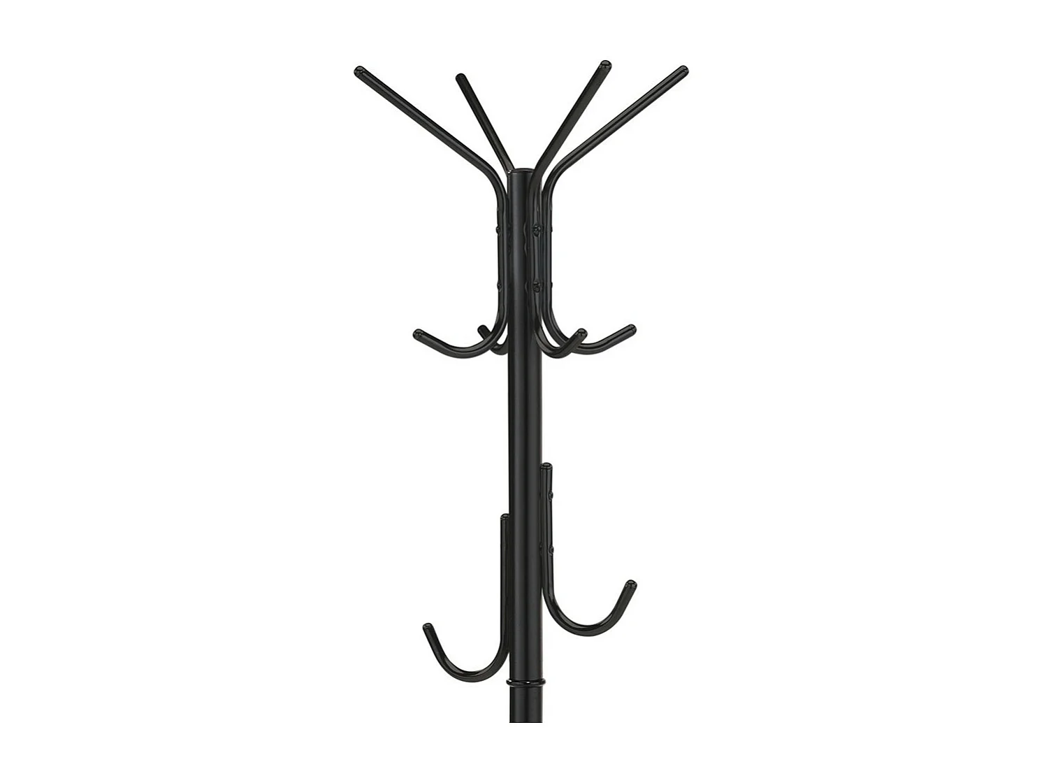 Portant à vêtements avec porte-parapluies - métal - noir - MENTA