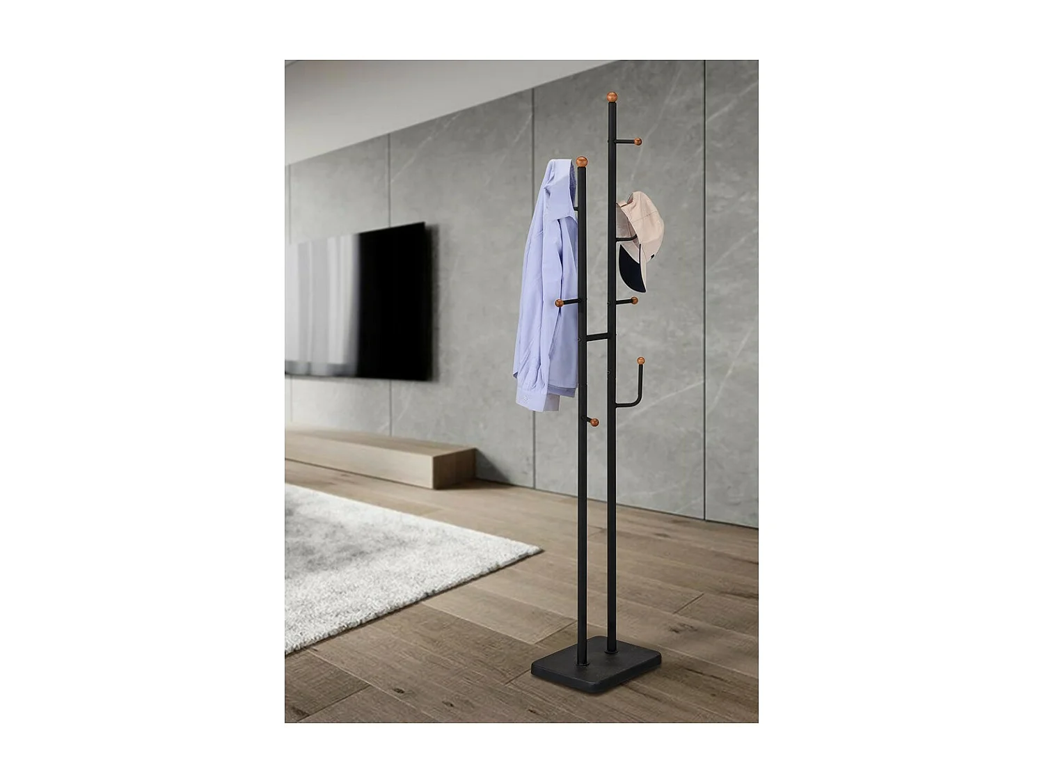 Kleiderständer - Metall - schwarz - PERTA