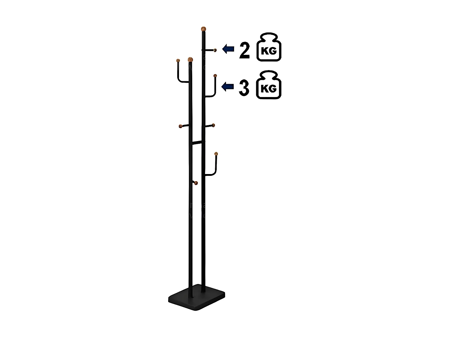 Kleiderständer - Metall - schwarz - PERTA