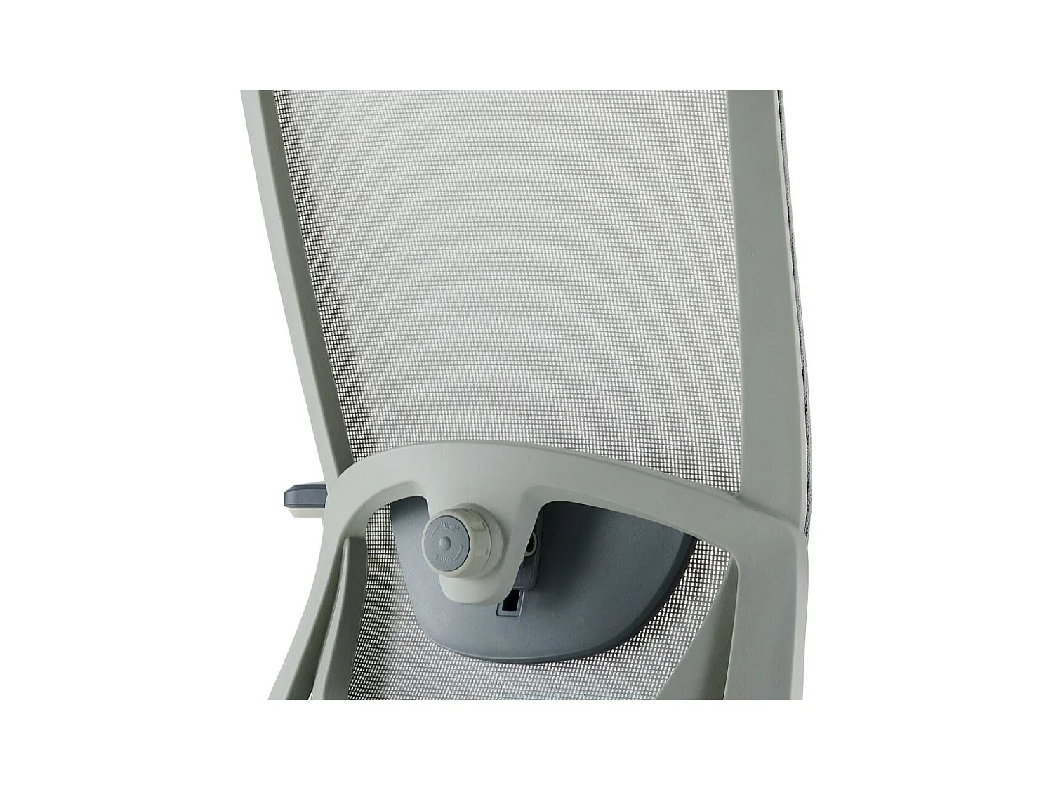 Chaise de bureau réglable en hauteur - tissu - gris et vert - SINEM