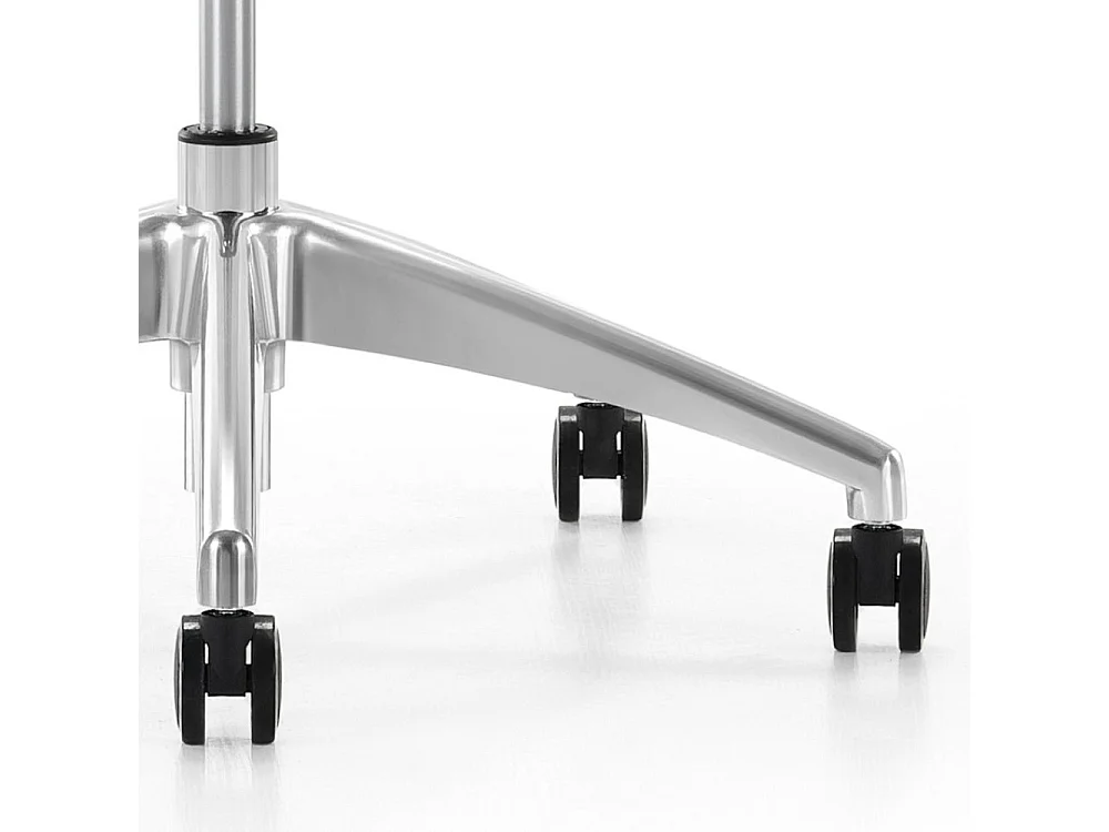 Chaise de bureau réglable en hauteur - tissu - gris et vert - SINEM