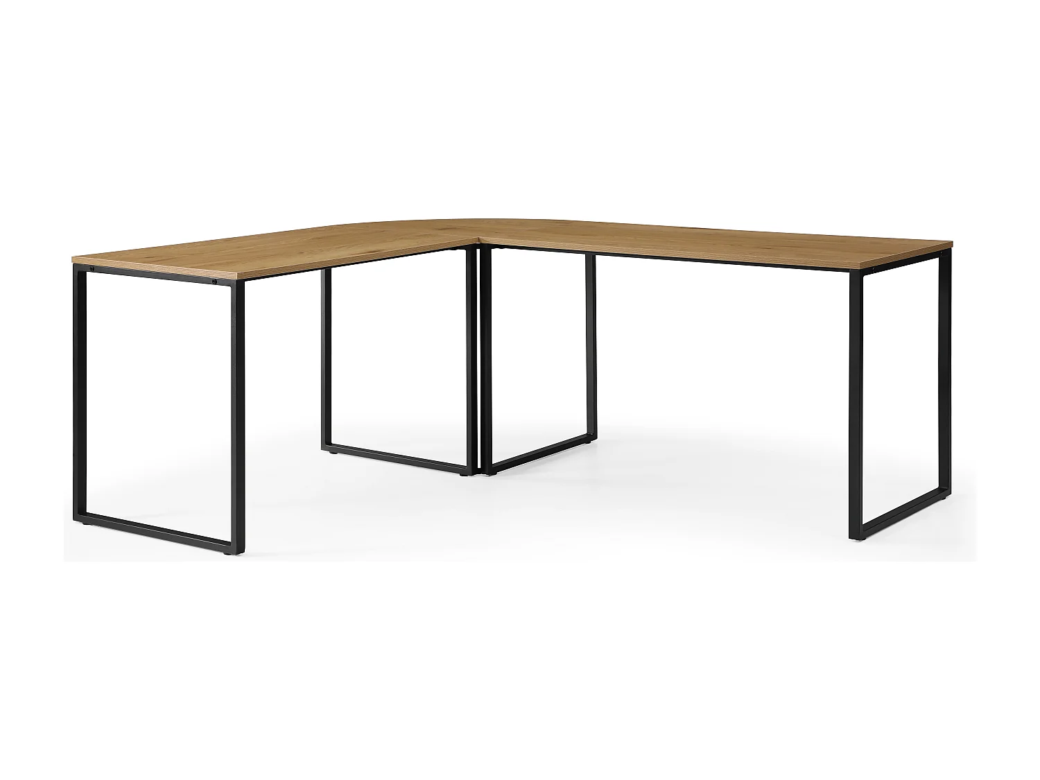 Schreibtisch - MDF & Metall - Braun -  CLARS