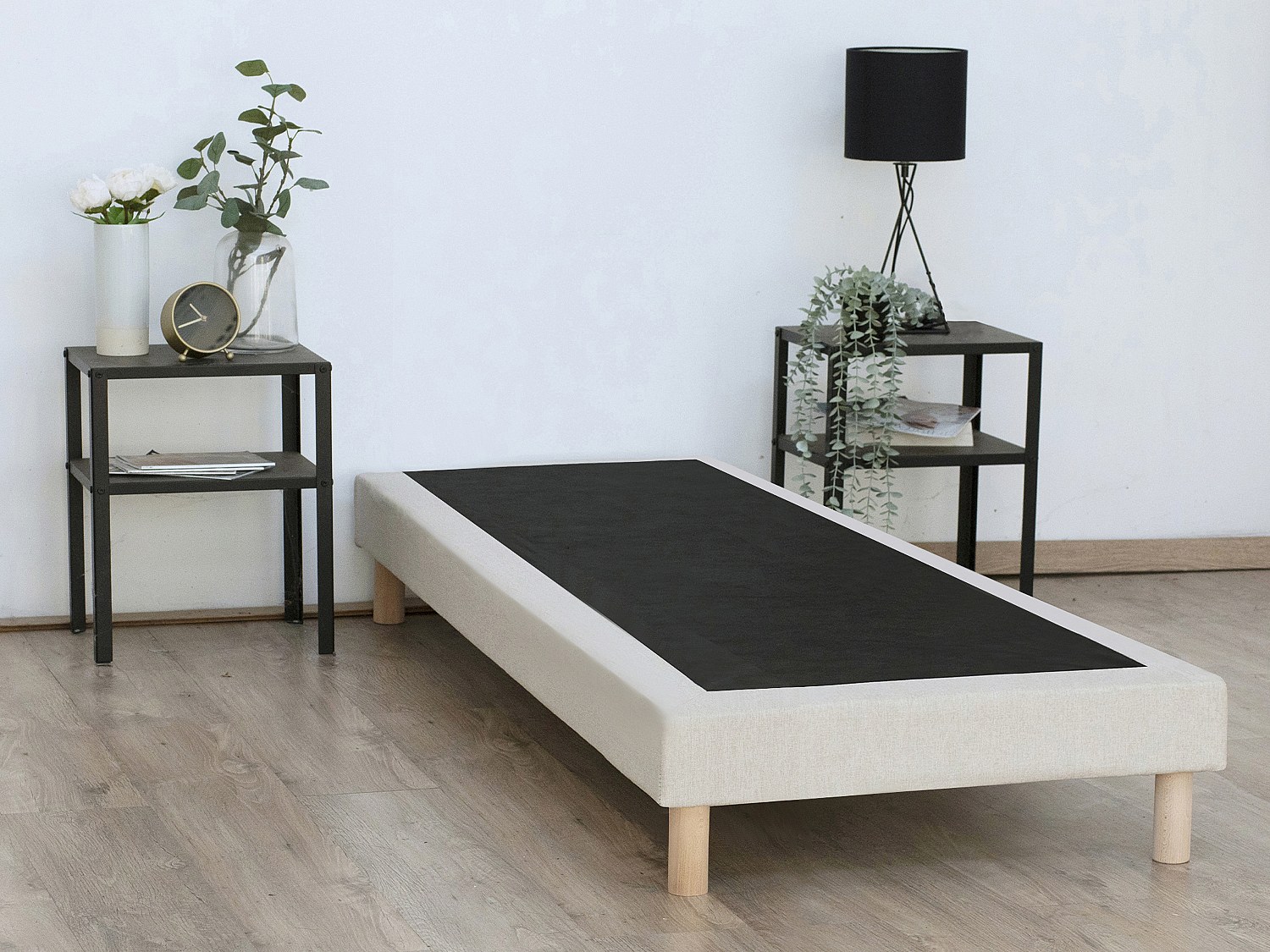 Deko-Polster-Bettgestell - 90 x 190 cm - Beige - KOZANI von YSMÉE günstig online kaufen