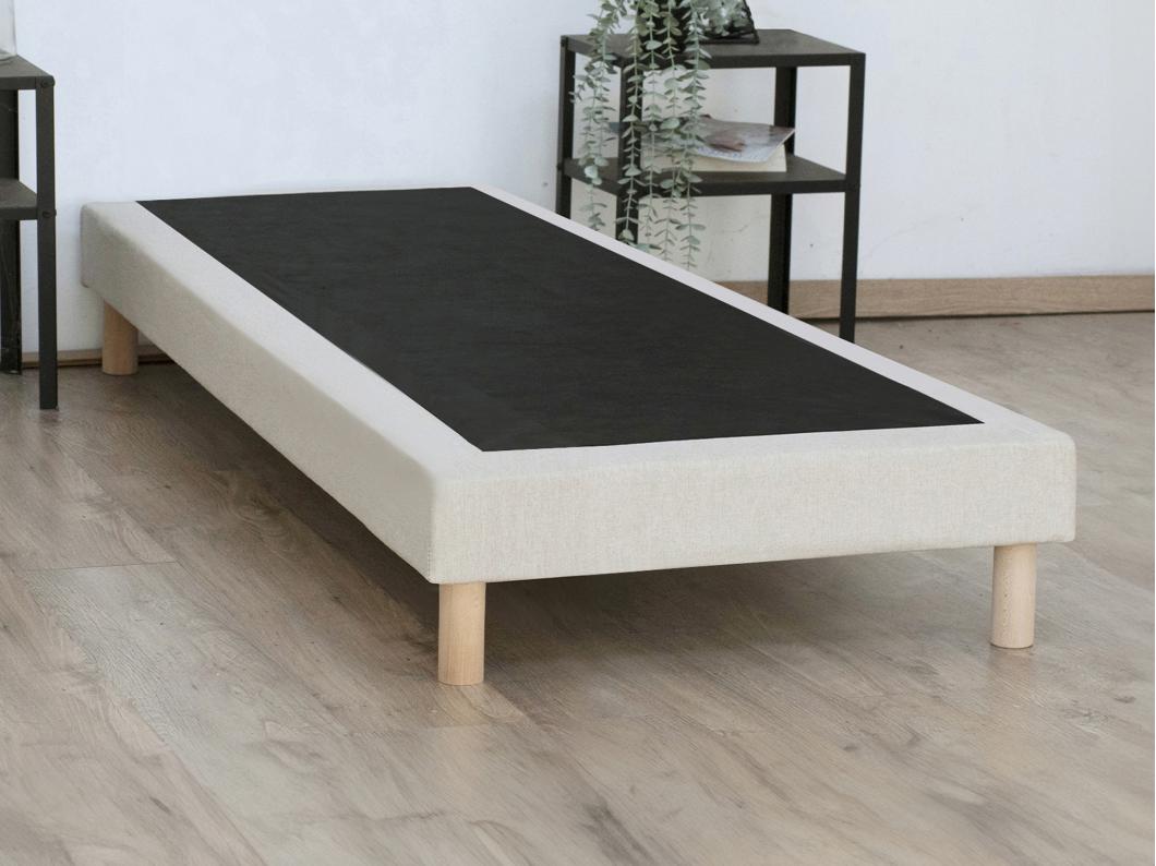 Somier decorativo tapizado 90 x 190 cm - Beige - KOZANI de YSMÉE