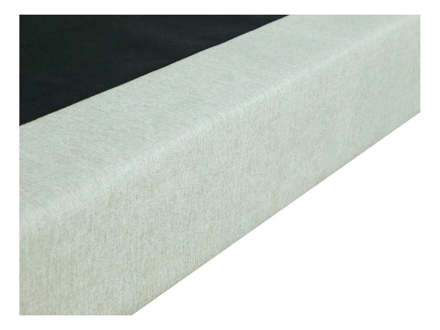 Somier decorativo tapizado 160 x 200 cm - Beige - KOZANI de YSMÉE