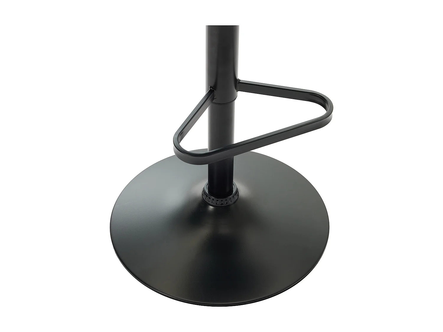 Conjunto de 2 bancos altos em veludo e metal preto, altura regulável, terracota - DORALIZ