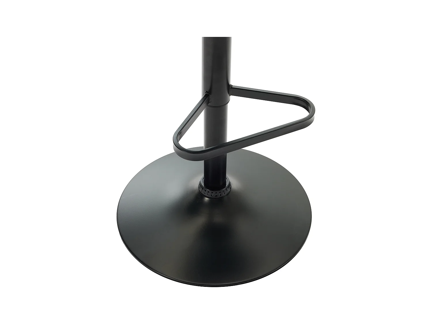 Barhocker 2er-Set höhenverstellbar - Samt & schwarzes Metall - Terracotta - DORALIZ