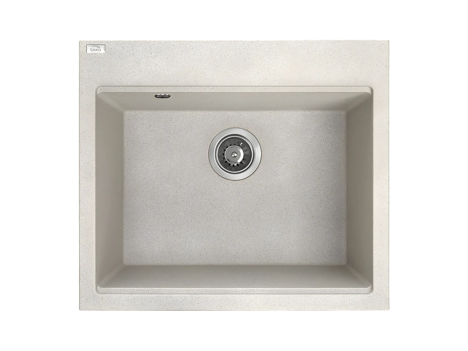 Evier de cuisine en granit beige - TAU - 50 x 57 cm, 1 bac