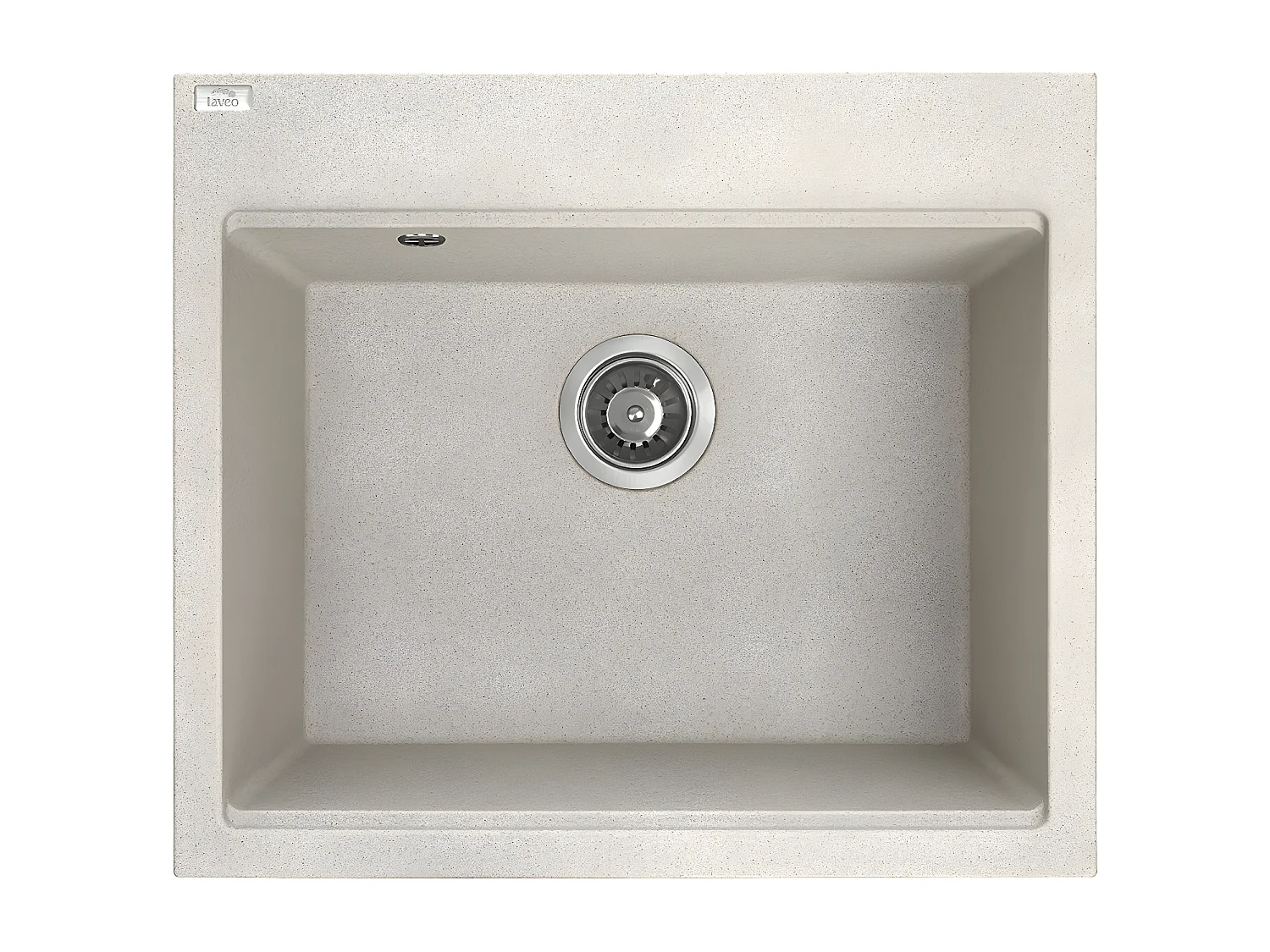 Evier de cuisine en granit beige - TAU - 50 x 57 cm, 1 bac